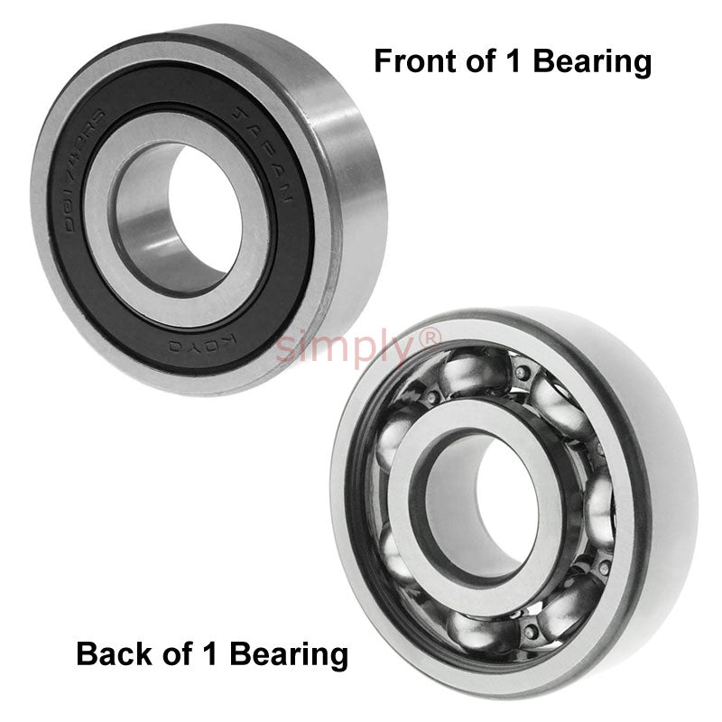 Koyo DG1742RSC3 Rubber Sealed Deep Groove Bearing Single Rubber Seal On One Side 17x42x13mm