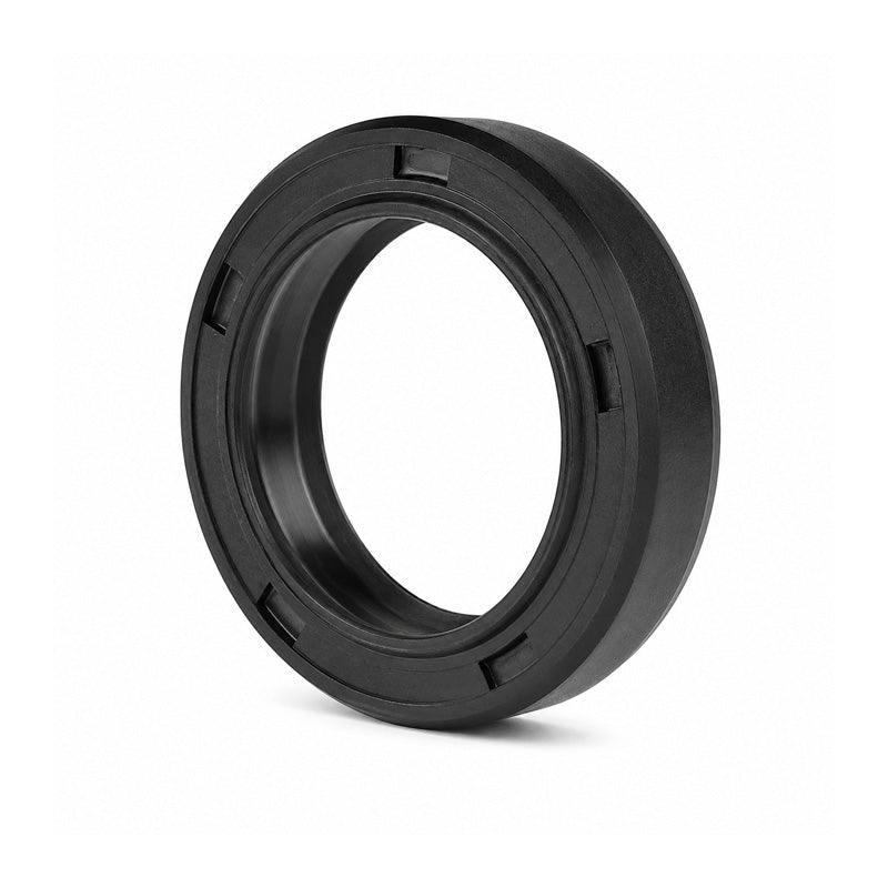 15x28x6mm Nitrile Rubber Double Lip Rotary Shaft Oil Seal with Garter Spring TC / R23