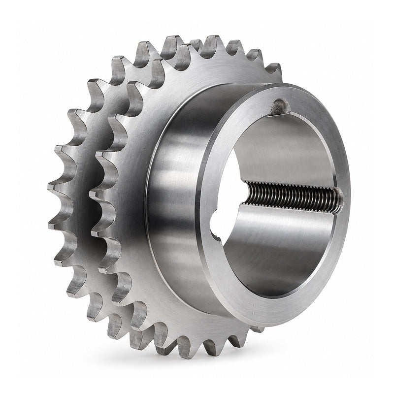 20 Tooth 06B Duplex Sprocket Tapered Locking Bush Type for 3/8 inch Pitch Chain - Bush not Incl.