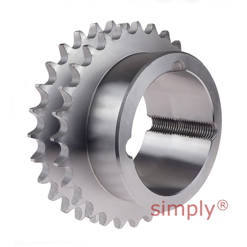 Drive-Flex 20 Tooth 16B Duplex Sprocket Tapered Locking Bush Type for 1 inch Pitch Chain - Bush not Incl - Allow 2-3 Days