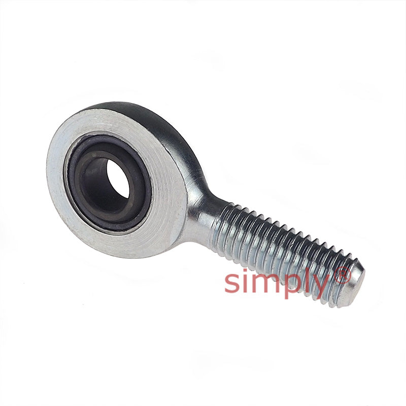 Fluro EA8 Right Hand Zinc Plated Steel / Steel Male Plain Rod End M8 Thread