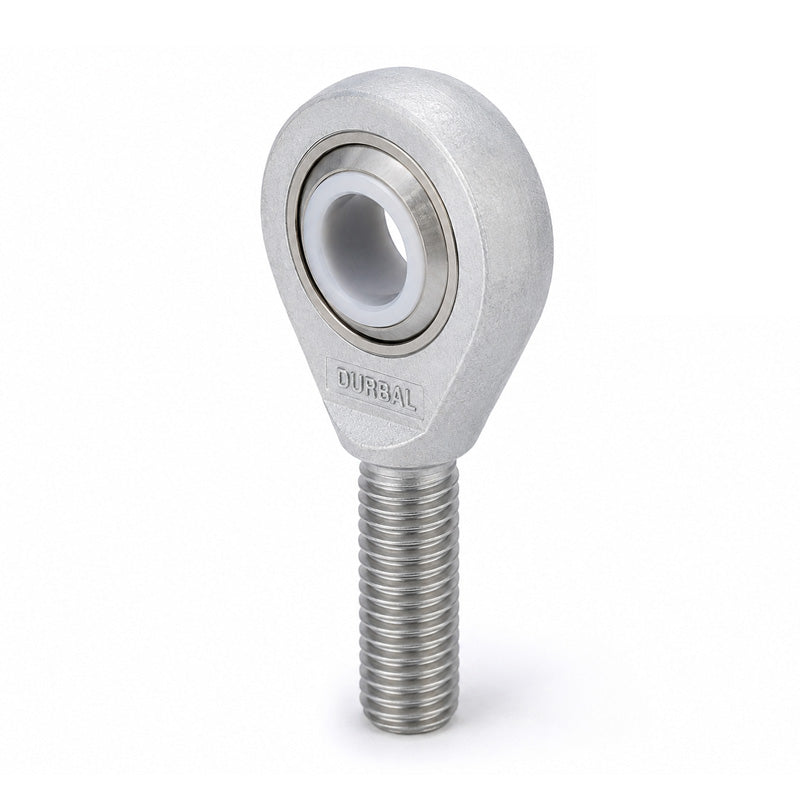 Durbal EMA25-60-502 Maintenance Free Left Hand Metric Aluminium / PTFE Lined Male Rod End M24x2 Thread