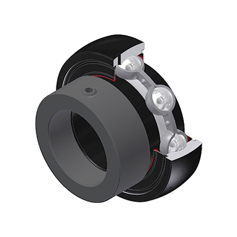 SNR ES205G2T20 Metric Flatback Spherical Outer High Temp Bearing Insert 25mm Bore 52mm Outside Diameter with Eccentric Collar - Allow 2-3 Days