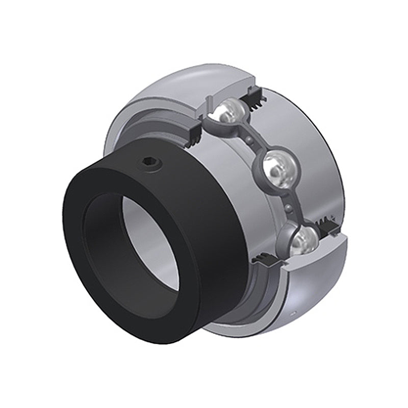 SNR EX306G2L3 Metric Full Width Spherical Outer Bearing Insert 30mm Bore 72mm Outside Diameter with Eccentric Collar and Triple Lip Seals - Allow 2-3 Days