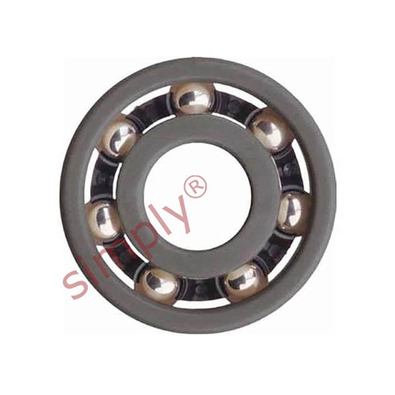 xiros xirodur BB6001F18010ES Open Type Electrically Conductive Polymer Ball Bearing with PA Cage and Stainless Steel Balls 12x28x8mm - Allow 2-3 Days