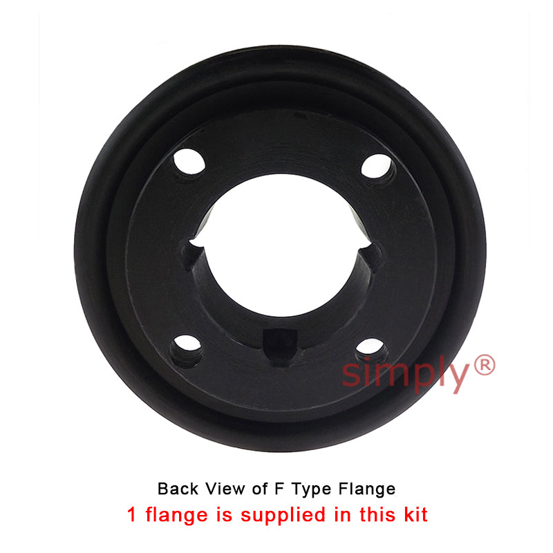 Major Brand F50F/F50B Inner Facing Taper Bore/Pilot Bored Tyre Drive Coupling Assembly with Fire Resistant Antistatic (F.R.A.S) Tyre