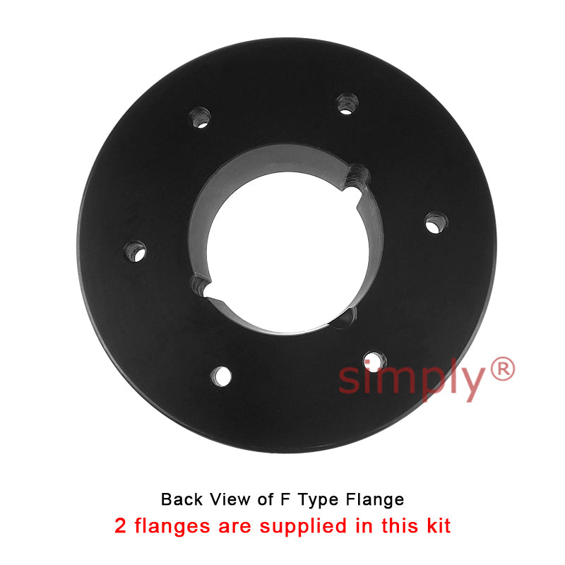 Major Brand F110F/F110F Inner Facing Taper Bores Type Tyre Drive Coupling Assembly with Natural Rubber Tyre