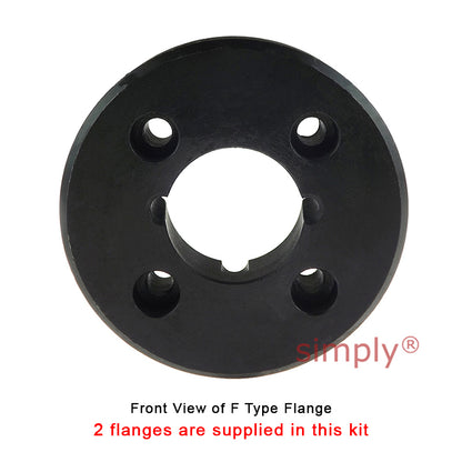 Major Brand F40F/F40F Inner Facing Taper Bores Type Tyre Drive Coupling Assembly with Natural Rubber Tyre