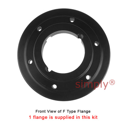 Major Brand F100F/F100B Inner Facing Taper Bore/Pilot Bored Type Tyre Drive Coupling Assembly with Natural Rubber Tyre