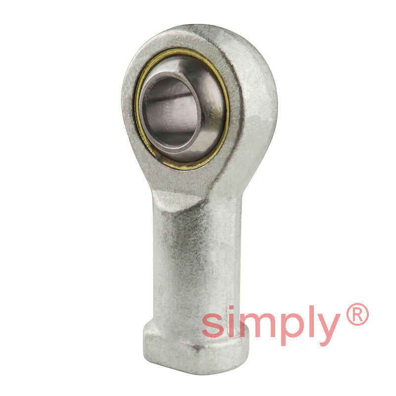 Branded FBL-16CG Left Hand Metric Steel / Bronze Lined Maintenance Required Plain Female Rod End M16x1.5 Thread - Allow 7-10 Days