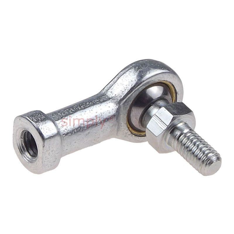 Branded FBL-M10S Left Hand Metric Steel / Bronze Lined Maintenance Required Studded Female Rod End M10x1.5 Thread