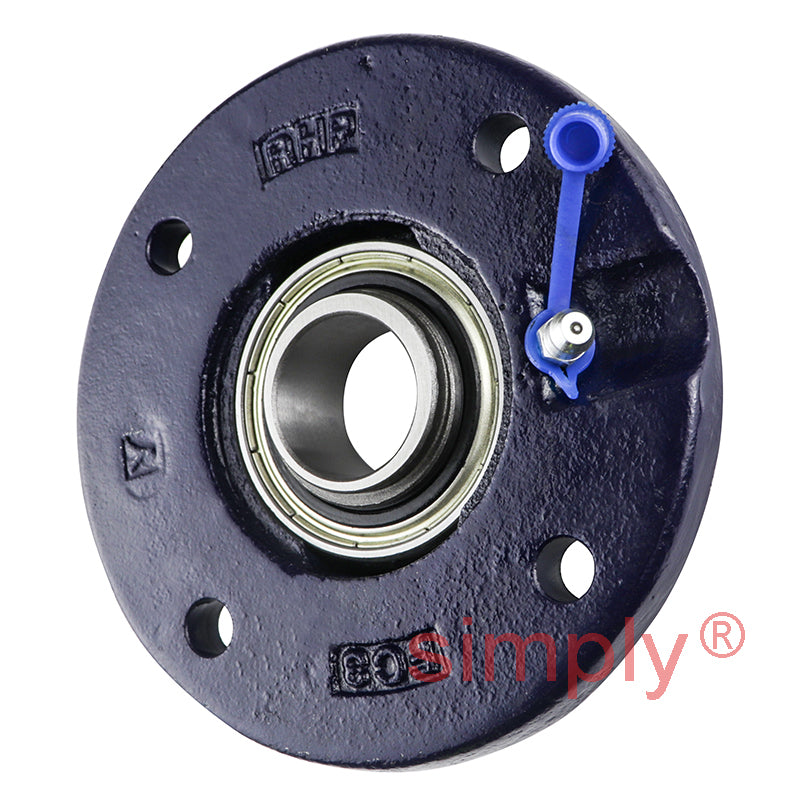 RHP FC25EC-RHP Four Bolt Round Cast Iron Flanged Bearing Unit and 25mm Insert