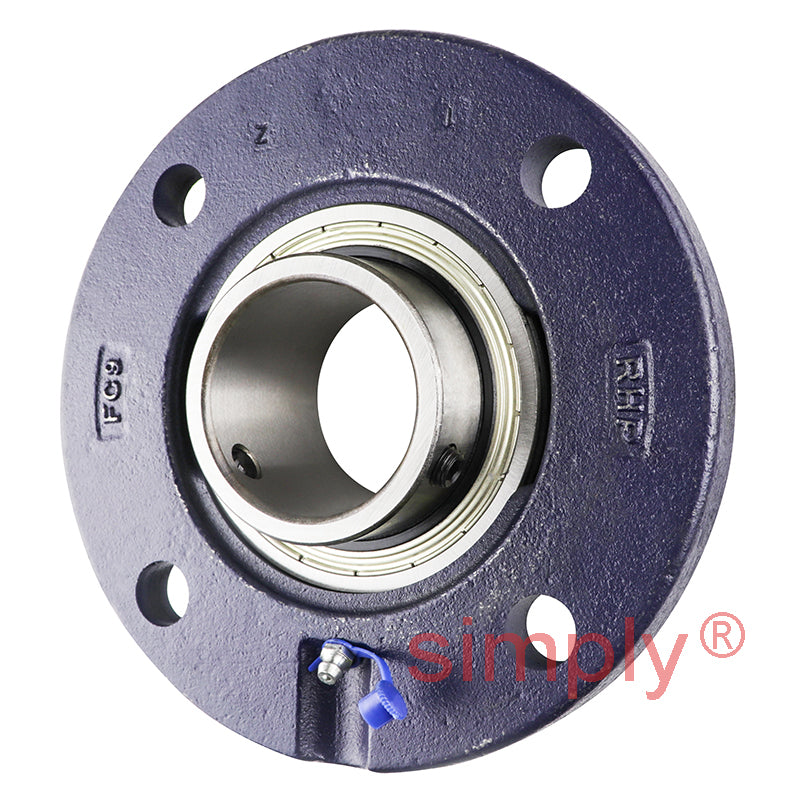 RHP FC55-RHP Four Bolt Round Cast Iron Flanged Bearing Unit and 55mm Insert