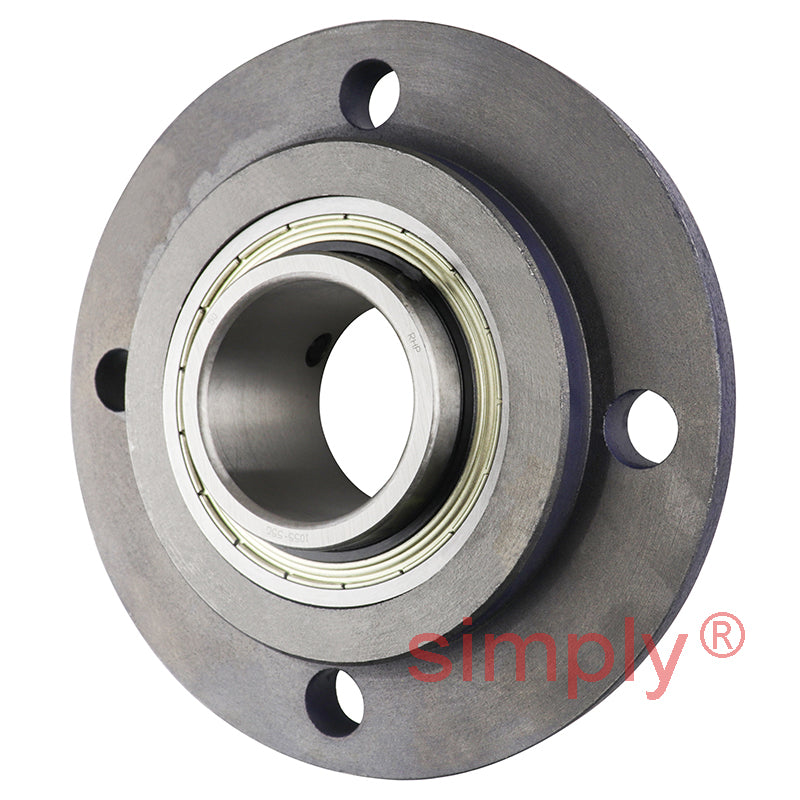RHP FC55-RHP Four Bolt Round Cast Iron Flanged Bearing Unit and 55mm Insert