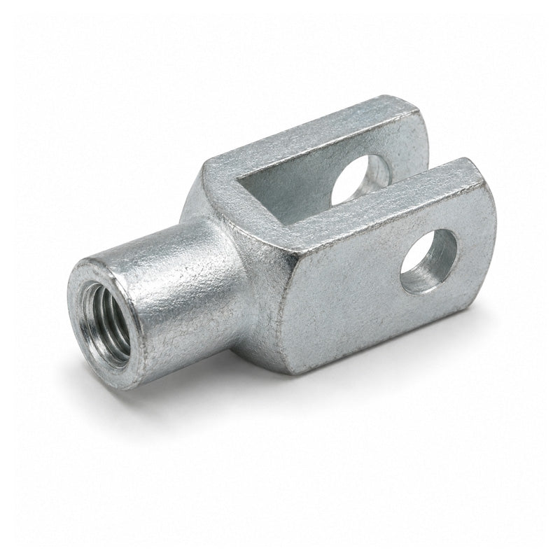 Durbal DG35X72 Right Hand Female Galvanised Steel Clevis 35mm Bore 72mm Base / Bore Center M36x2 Thread - Allow 7-10 Days