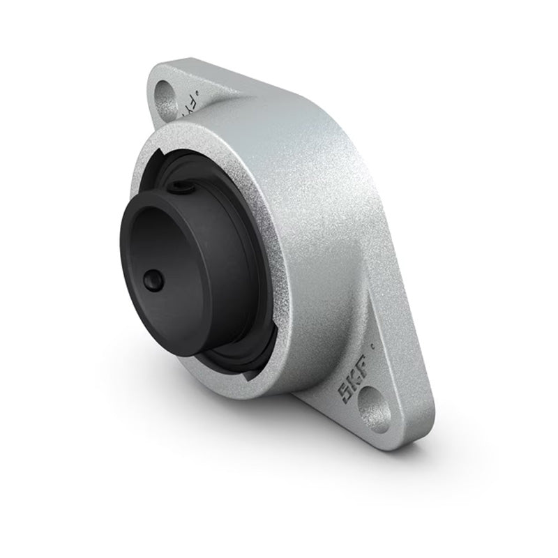 SKF FYT40TFVA228 Y Bearing Two Bolt Oval High Temperature Flange Unit Housing with Steel Cage Insert for Metric Shaft 40mm - Allow 2-3 Days