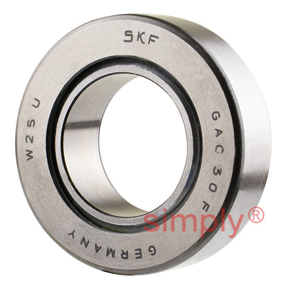SKF GAC30F Angular Contact Spherical Plain Bearing Steel / PTFE Fabric 30x55x17mm