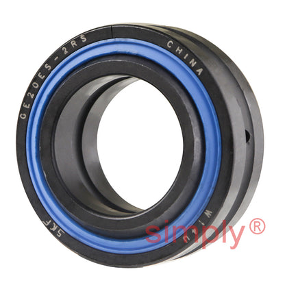 SKF GE20ES2RS Double Sealed Spherical Plain Bearing 20x35x12x16mm