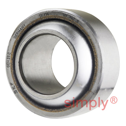 SKF GEH25C Maintenance Free Spherical Plain Bearing Steel / Bronze 25x47x28x18mm
