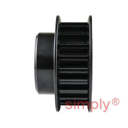 Drive-Flex P22-5M-25F - 5mm Pitch 22 Tooth Flanged HTD Type Steel Pilot Bore Timing Pulley for 25mm Wide Belts