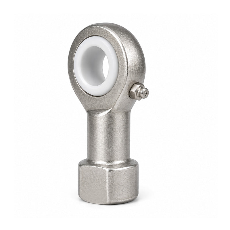 Fluro GILRSW5BO Left Hand Stainless Steel / PTFE Lined Maintenance Free Studded Female Rod End M5 Thread