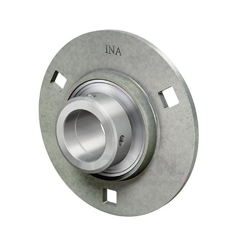 INA GRA50XL Four Bolt Sheet Steel Round Housing with Eccentric Collar Insert 50mm Bore