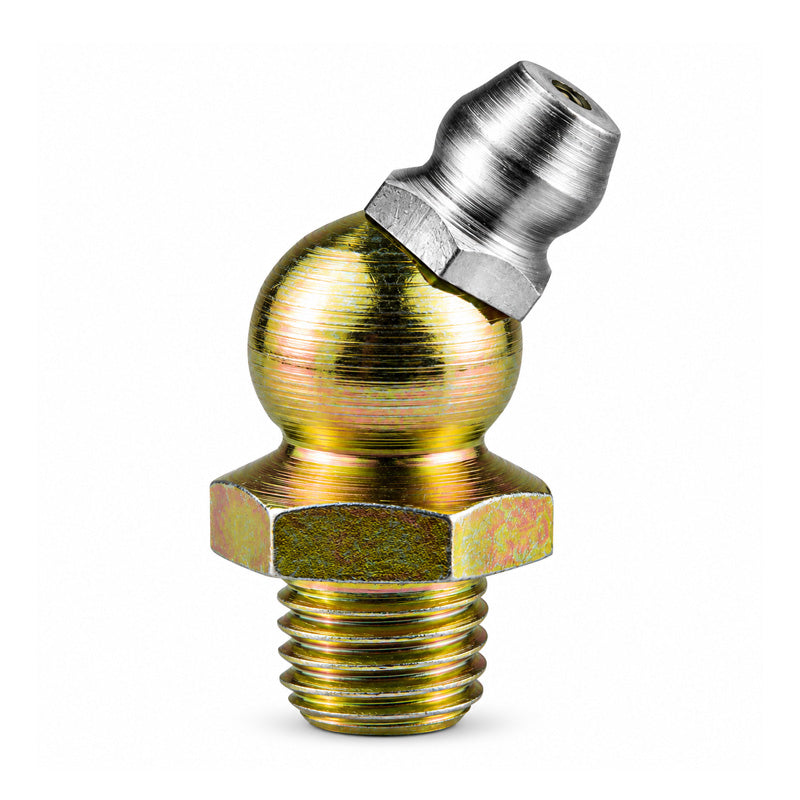 1/4x26 BSF Hardened Mild Steel Zinc Plated 67.5 deg Hydraulic Grease Nipples - Pack of 500