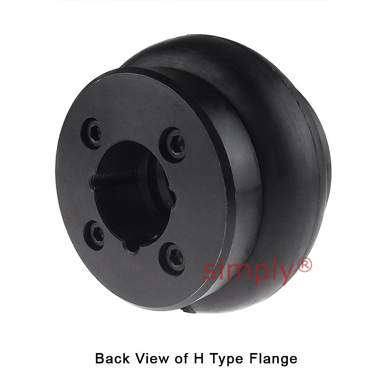 Major Brand F40H/F40B Outer Facing Taper Bore/Pilot Bored Tyre Drive Coupling Assembly with Natural Rubber Tyre