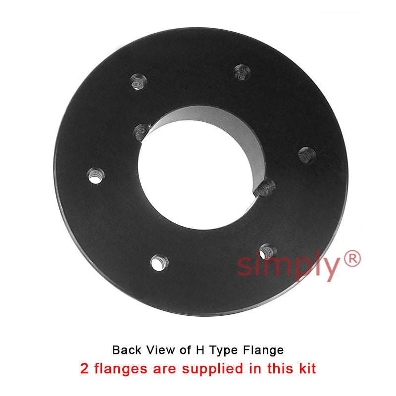 Major Brand F100H/F100H Outer Facing Taper Bores Type Tyre Drive Coupling Assembly with Natural Rubber Tyre