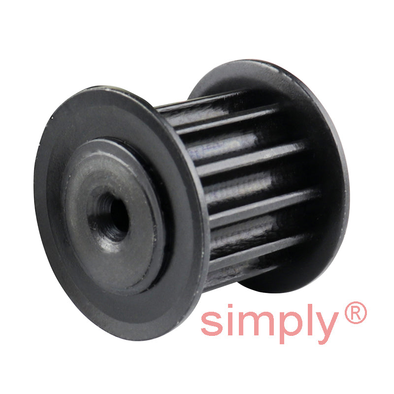 P12-5M-15F - 5mm Pitch 12 Tooth Flanged HTD Type Steel Timing Pulley for 15mm Wide Belts