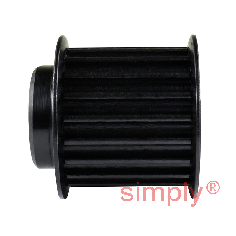 P12-5M-15F - 5mm Pitch 12 Tooth Flanged HTD Type Steel Timing Pulley for 15mm Wide Belts