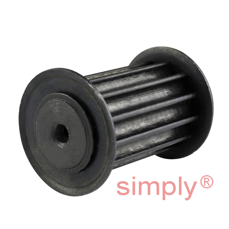 Drive-Flex P12-5M-25F - 5mm Pitch 12 Tooth Flanged HTD Type Steel Timing Pulley for 25mm Wide Belts