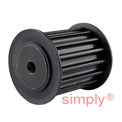P16-5M-25F - 5mm Pitch 16 Tooth Flanged HTD Type Steel Pilot Bore Timing Pulley for 25mm Wide Belts