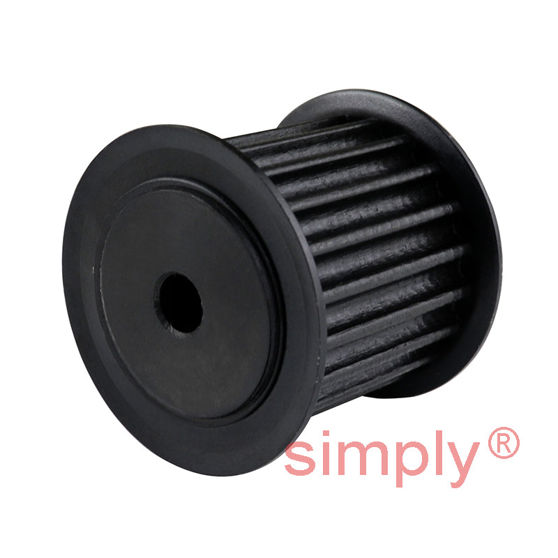 P20-5M-25F - 5mm Pitch 20 Tooth Flanged HTD Type Steel Pilot Bore Timing Pulley for 25mm Wide Belts