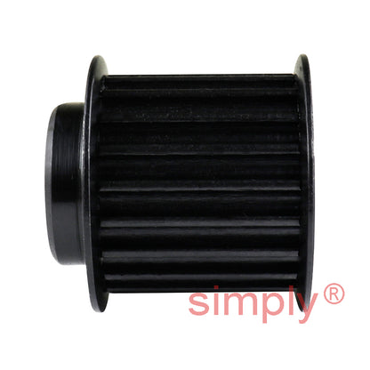 P20-5M-25F - 5mm Pitch 20 Tooth Flanged HTD Type Steel Pilot Bore Timing Pulley for 25mm Wide Belts
