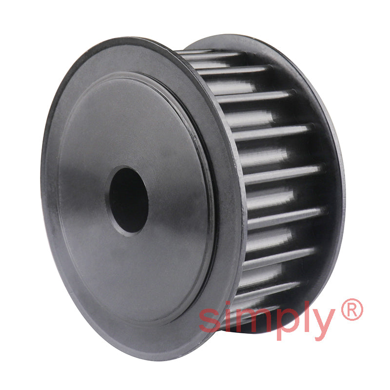 P22-8M-20F - 8mm Pitch 22 Tooth Flanged HTD Type Steel Pilot Bore Timing Pulley for 20mm Wide Belts