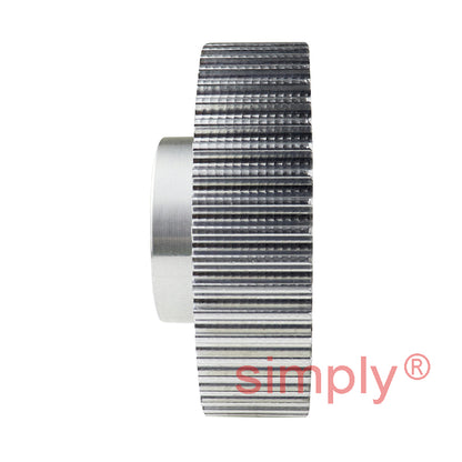 P44-5M-15 - 5mm Pitch 44 Tooth Flangeless HTD Type Aluminium Pilot Bore Timing Pulley for 15mm Wide Belts