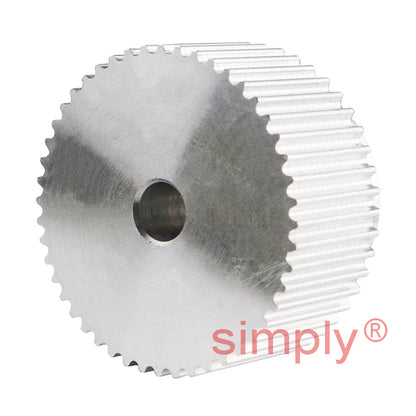 P48-3M-15 - 3mm Pitch 48 Tooth Flangeless HTD Type Aluminium Pilot Bore Timing Pulley for 15mm Wide Belts
