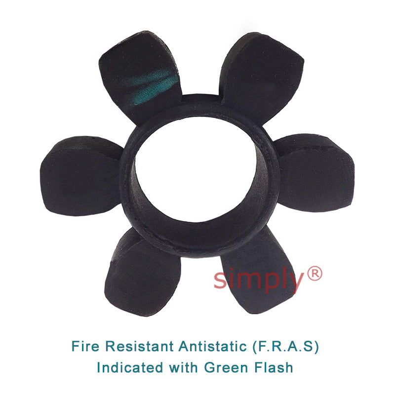Major Brand HRC230B Coupling Assembly Pilot Bored Nominal 25mm Max Bore 100mm with Fire Resistant Antistatic (F.R.A.S) Insert