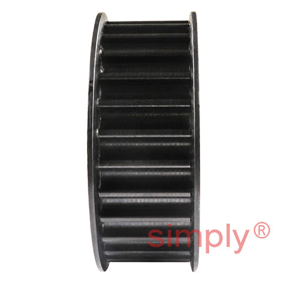 TL28-8M-20F - 8mm Pitch 28 Tooth Flanged HTD Type Steel Taper Bore Timing Pulley for 20mm Wide Belts