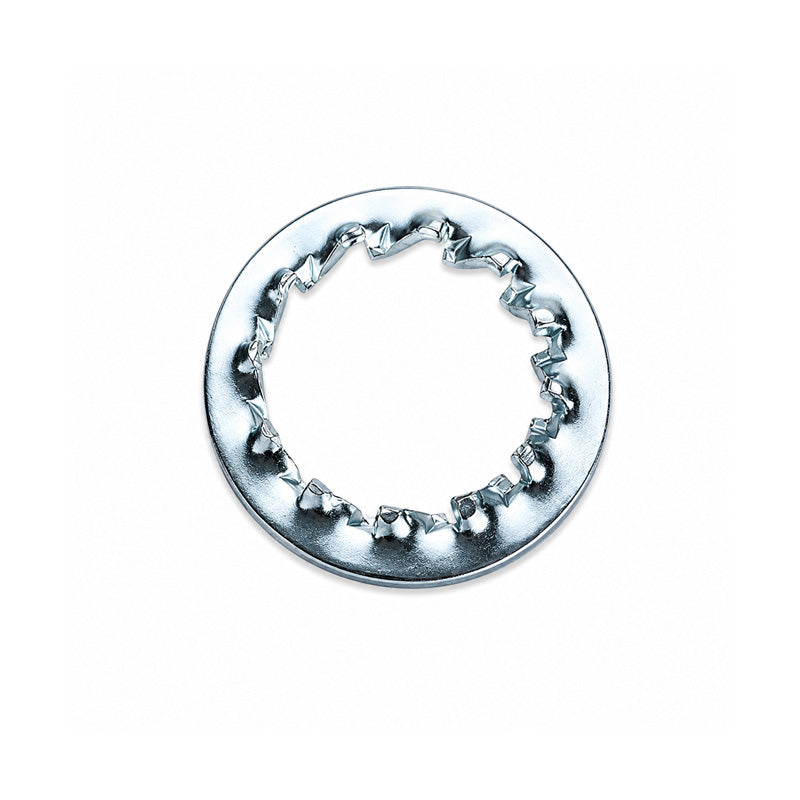 Unifix M12x20.5x1mm Internal Serrated Washer DIN 6798J with Bright Zinc Plated Finish