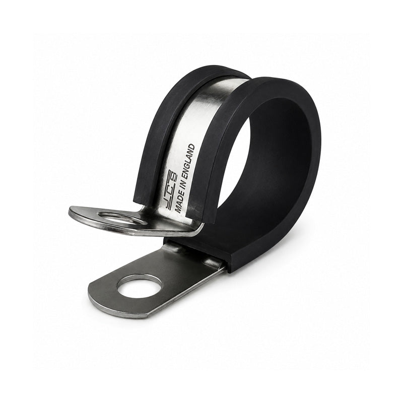 JCS PCZH10 Hi-Temp Zinc Plated Steel P-Clip with TPE Liner Band 10mm Closed Diameter