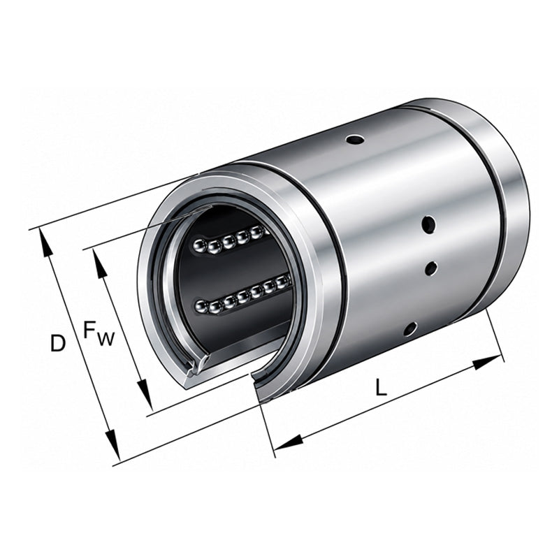 INA KBO50PP Linear Ball Bushing with Contact Seals 50x75x100mm