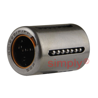 Budget KH12PP Relubricatable Closed Linear Ball Bushing with Rubber Seals 12x19x28mm