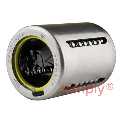 INA KH14PP Relubricatable Closed Linear Ball Bushing Sealed with Contact Seals 14x21x28mm
