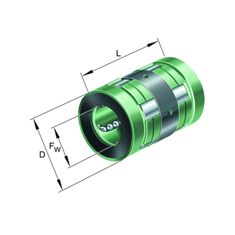 INA KN16-PP Linear Ball Bearing 16x26x36mm - Allow 1-2 Days - Contact Us For Faster Delivery