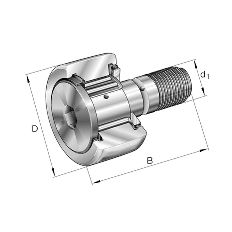 INA KR16-PP Stud Type Track Roller 6x16x28mm - Allow 1-2 Days - Contact Us For Faster Delivery