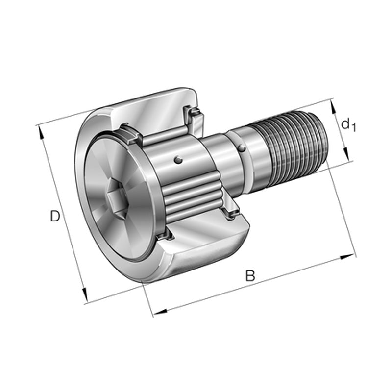 INA KRV35-X-PP-A Stud Type Track Roller 16x35x52mm - Allow 1-2 Days - Contact Us For Faster Delivery