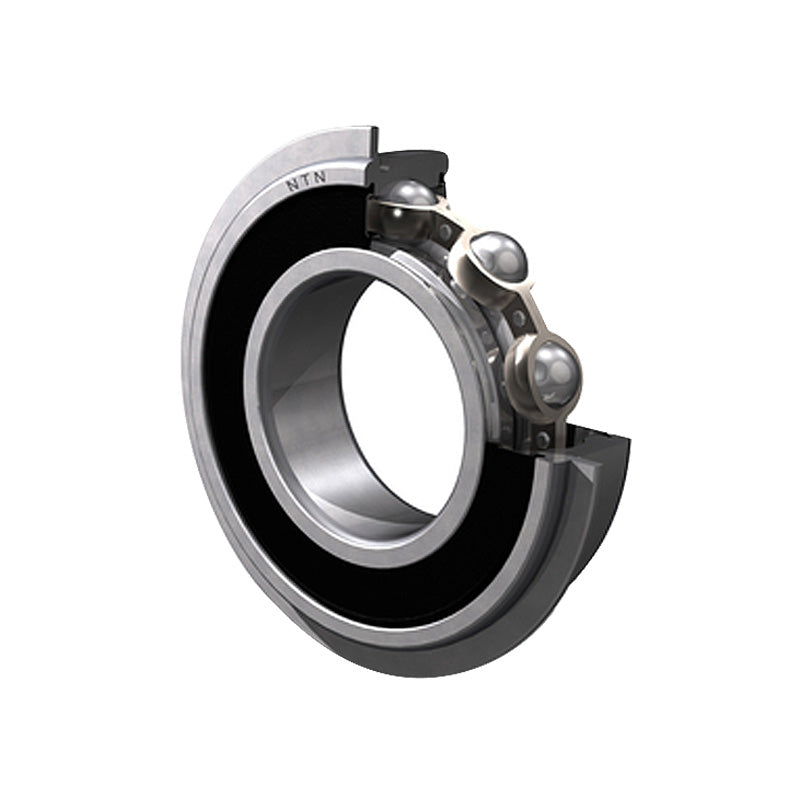 NTN 6308LLBNR/2AS Non-Contact Deep Groove Ball Bearing with Low Friction Seals and Snap Ring 40x90x23mm