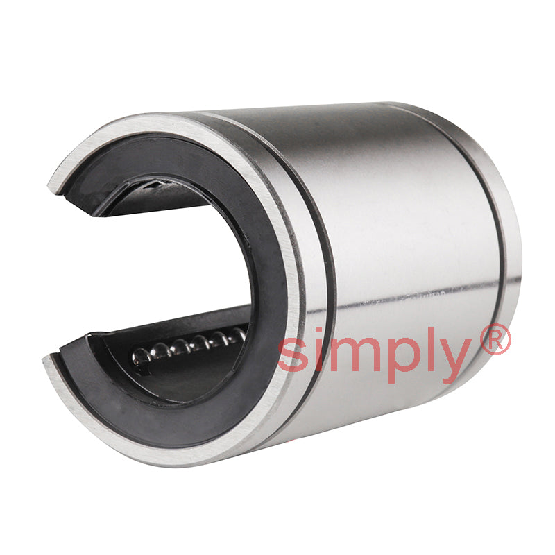 LMB24UUOP Imperial Open Linear Ball Bushing with Rubber Seals 1.5x2.375x3 inch